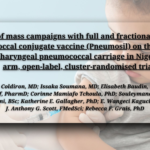 Impact of Pneumosil Mass Campaigns on Reducing Pneumococcal Carriage in Niger: Promising Results from a Cluster-Randomised Trial