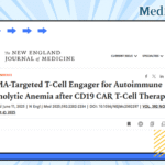 N Engl J Med | Dr. Jun Shi’s Team Reports First Successful Use of BCMA-Targeted Bispecific T-Cell Engager to Rescue Relapsed Autoimmune Hemolytic Anemia After CD19 CAR T-Cell Therapy